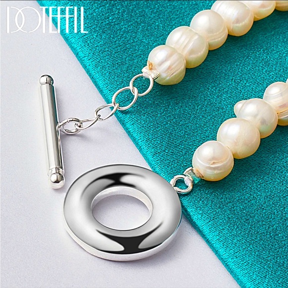 Timeless … Freshwater Pearls with 925 Sterling Silver bracelet!!! - Picture 6 of 6